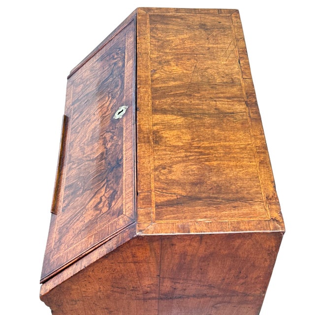 Small Antique Walnut Secretaire, 1720 For Sale - Image 14 of 16