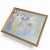 This rare mid‑century bird painting is rendered on a showstopping silver board, creating a luminous backdrop that enhances...
