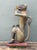 Vintage Painted Wood Monkey Sculpture For Sale - Image 11 of 14