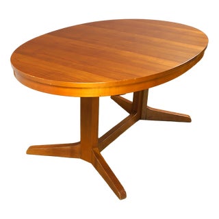 Vintage Oval Dining Table from Baumann, 1960s For Sale