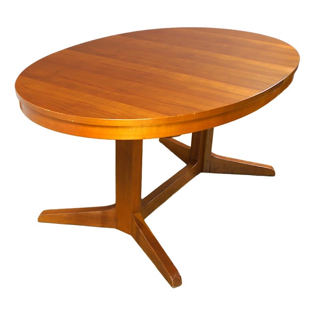 Vintage Oval Dining Table from Baumann, 1960s For Sale