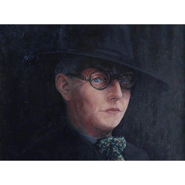 George Willott, Self Portrait, 1944, Oil on Canvas For Sale - Image 3 of 7