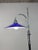 Vintage Adjustable Chrome Floor Lamp with Cobalt Blue Glass Shade, 1950s For Sale - Image 10 of 12