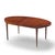Barbara Barry for Baker Style Mahogany Expanding Dining Table With 1 Leaf For Sale - Image 9 of 10