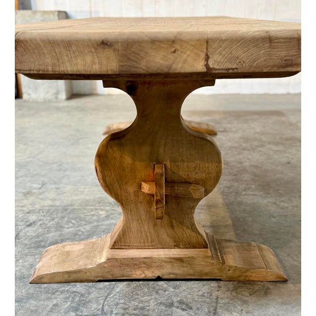 Large French Oak Dining Table, 1920 For Sale - Image 12 of 18