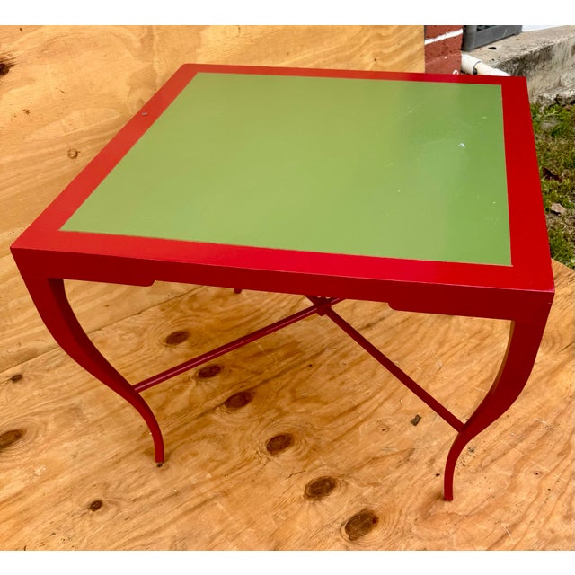 Mid-Century Modern Vintage Attributed to Tommi Parzinger Large Side Occasional Drink Table For Sale - Image 3 of 6