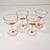 Art Deco Mid 20th Century Art Deco Hollywood Regency Boho Chic Pink Crystal Champagne Coupes - Set of 4 For Sale - Image 3 of 9