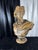 24" Mid-Century Italian Basco "Attila's Antiquity" Patinated Chalkware Bust of Apollo Belvedere For Sale In Phoenix - Image 6 of 11