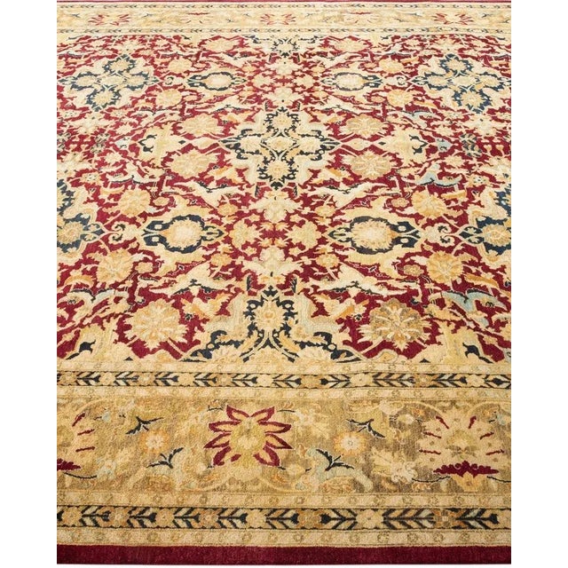 Solo Rugs Mogul, One-of-a-Kind Hand-Knotted Area Rug in Red, 8' 1" x 10' 3" For Sale - Image 4 of 8