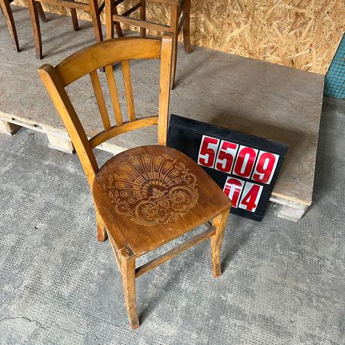 1950’s French Farmhouse Dark Oak Dining Chairs with A Flat Patterned Seat – Set Of Four. This set of French farmhouse...