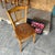 1950’s French Farmhouse Dark Oak Dining Chairs with A Flat Patterned Seat – Set Of Four. This set of French farmhouse...