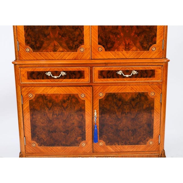 Antique Art Deco Walnut Marquetry Cocktail Cabinet by Epstein, 1930s For Sale - Image 9 of 18