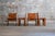 Set of 4 Monk Chairs. Molteni production from 1973. Design: Afra & Tobia Scarpa Normal signs of use and patina. Structures...