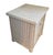 1970s Pair, Wicker, End Tables, Vintage All Wood, Wicker Exterior For Sale - Image 5 of 10