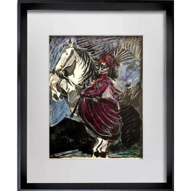 Pablo Picasso Pablo Picasso (Jacqueline) Limited Edition Lithograph, Mourlot Paris, Cramer 112, Custom Framed For Sale - Image 4 of 4