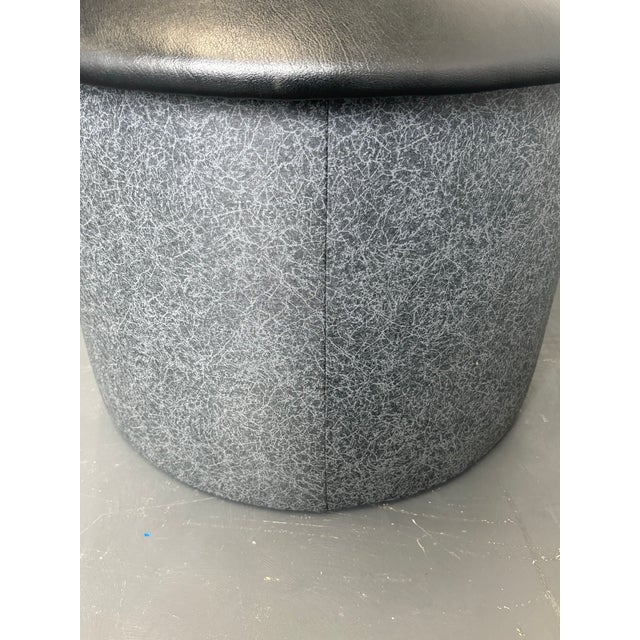 Vintage Modern Upholstered Vinyl Mushroom Stool For Sale In New York - Image 6 of 12