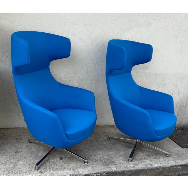 Modern Erg International Maxwell Lounge Chairs, Pair For Sale - Image 3 of 12