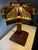 Folk Art Beautiful Vintage Tramp Art - Popsicle Stick/Matchstick/Marble Lamp For Sale - Image 3 of 10