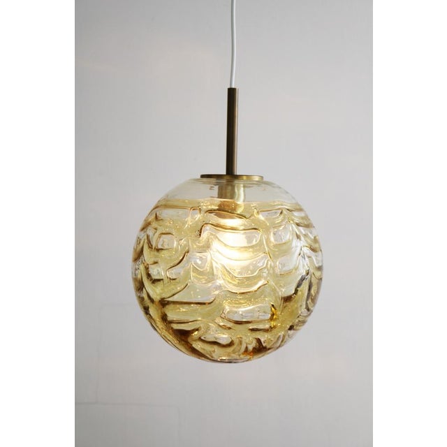 Murano Glass Pendant Light from Doria Leuchten, 1970s, in Very Good conditions. Designed 1970 to 1979 I have official...