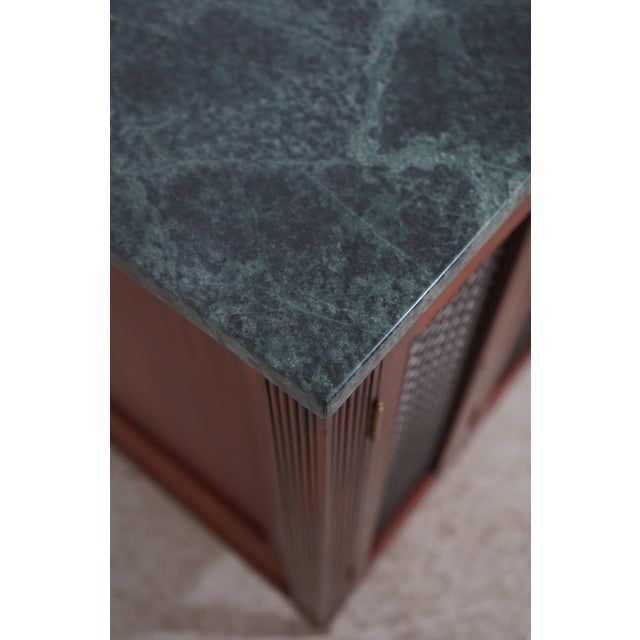Wood McLain Weisland Regency Custom Mahogany Marble Top Credenza For Sale - Image 7 of 16
