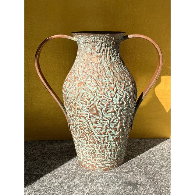Large Brutalist Copper Vase by Karl-Heinz Kordas, 54 cm, 1970s For Sale - Image 10 of 10