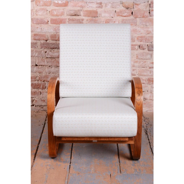 Art Deco Adjustable Armchair by J. Halabala for Up Závody, Czech, 1930s For Sale - Image 4 of 18