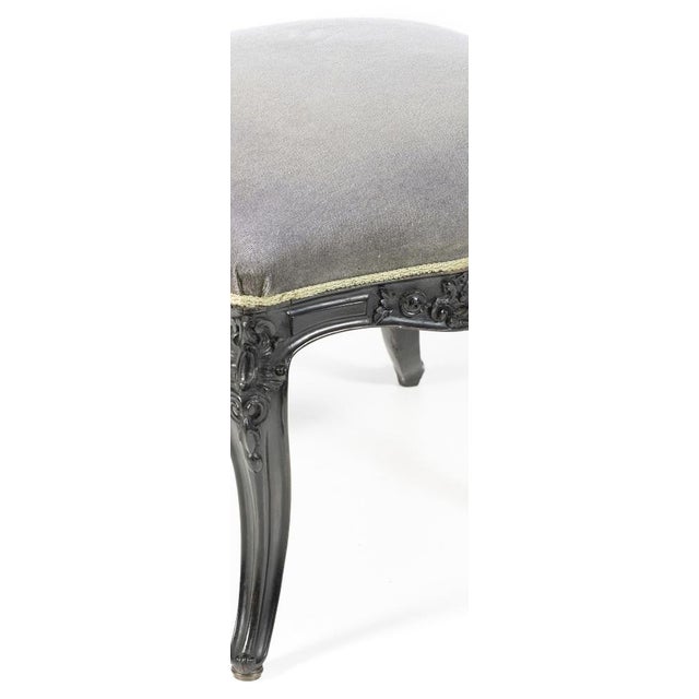 Wood King Jose Style Ottoman in Noble Wood, 18th Century For Sale - Image 7 of 8