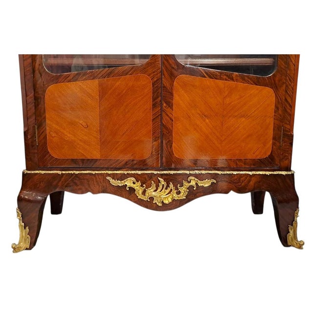 French Napoleon III Rosewood Display Case For Sale - Image 6 of 9