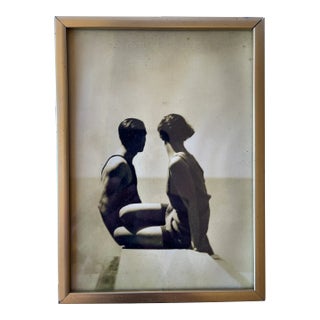 Late 20th Century "The Divers" Sepia Photograph After George Hoyningen-Huene, Framed For Sale