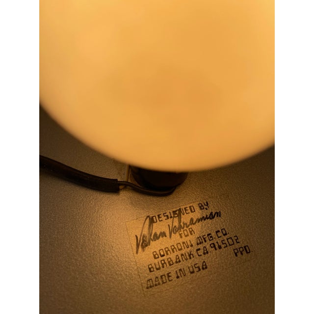 Black 1980 Signed Plexi Table Lamp For Sale - Image 8 of 10