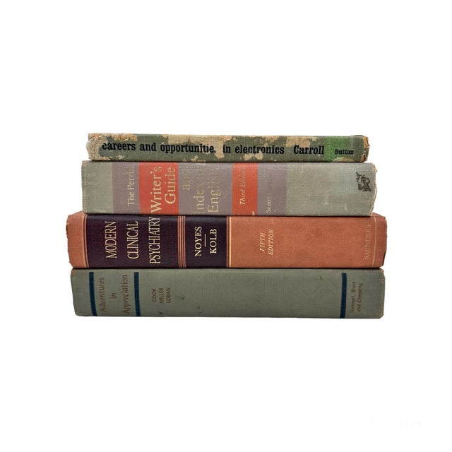 Mid 20th Century Colorful Decorative Hardcover Book Set of 4 Chairish