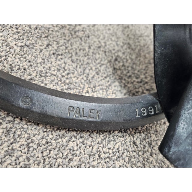 Albert Paley (American B. 1944 - ) Forged Steel and Glass Top Coffee Table, Paley 1991 For Sale - Image 13 of 13