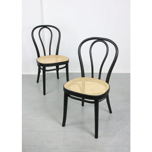 Bentwood No. 218 Chairs, Set of 2, in Restored conditions. Designed before 1890 This piece is designed in the style of the...