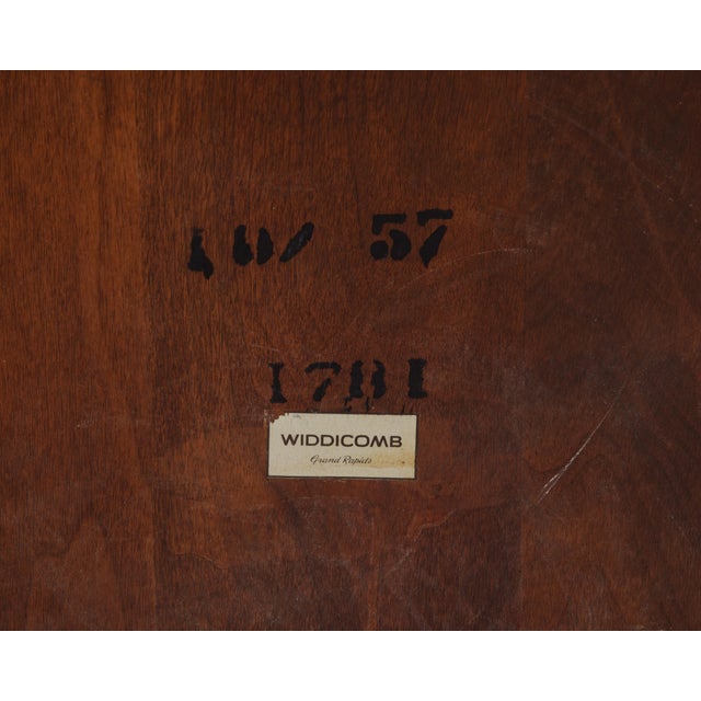 t.h. Robsjohn-Gibbings Widdicomb Square Two Tiered Cocktail Coffee Lamp End Table 1957 For Sale - Image 14 of 14