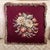 Vintage Burgundy Floral Needlepoint Pillows With Silk Backs, Pair For Sale In Louisville - Image 6 of 10