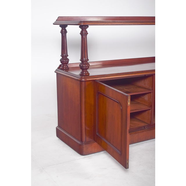 Antique English Dumbwaiter with Turned Columns For Sale - Image 6 of 12