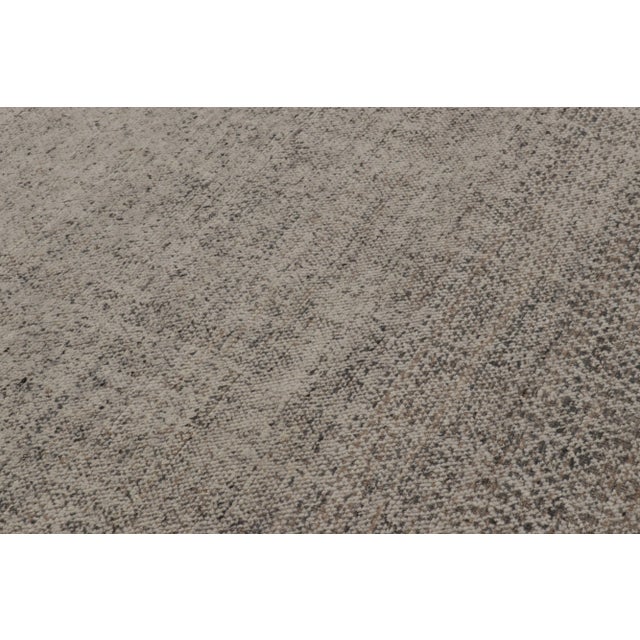 2010s Rug & Kilim’s Modern Rug in Dusty Taupe Micro-Geometric Pattern For Sale - Image 5 of 8