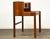 A mid century modern teak desk with a finished back. Professionally refinished. Made in Denmark. Knee hole measures 40.5”...
