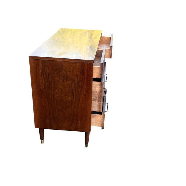 Brown MCM Desk Laminate Top For Sale - Image 8 of 15