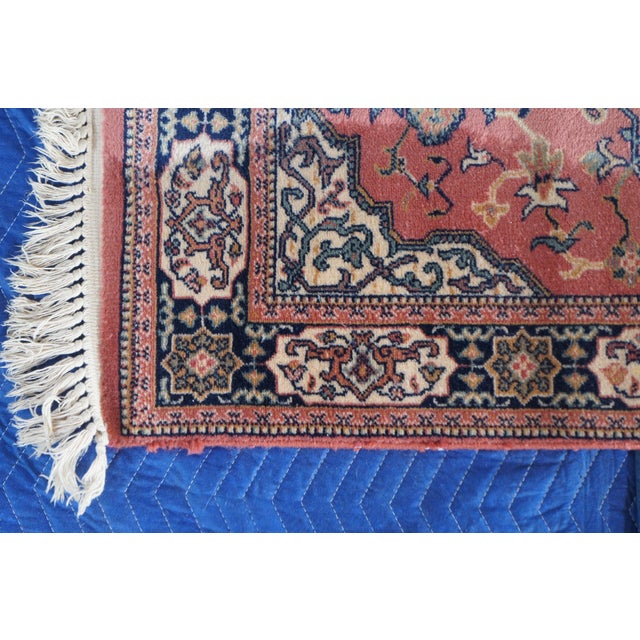 Karastan Belgian 100% Wool Floral Rose 500-1120 Area Rug Carpet Mat 2' X 4' For Sale - Image 4 of 13