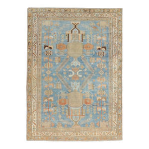 Antique Zabihi Collection Persian Blue Tribal Rug