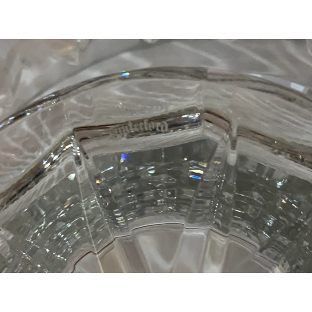 Transparent Waterford Crystal Footed Centerpiece Bowl For Sale - Image 8 of 11