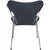 Animal Skin 3207 Seven Armchair in Black Classic Leather by Arne Jacobsen, 2010s For Sale - Image 7 of 14