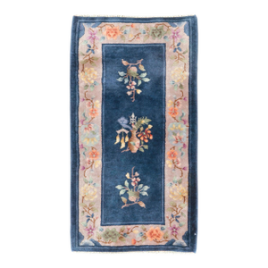 Galerie Shabab Collection Early 20th Century Handmade Chinese Art Deco Throw Rug