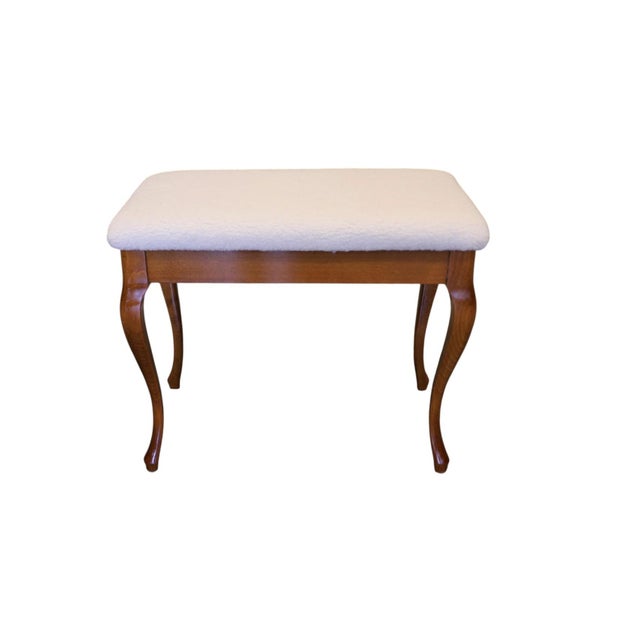 Piano Stool in Stained Birch with Storage, 1950s For Sale - Image 13 of 13
