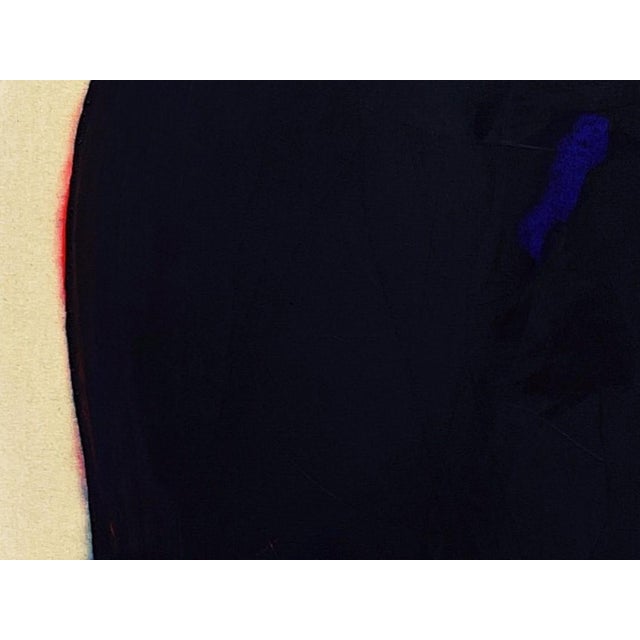 Textile Gary Griffin "Out Go the Lights" Contemporary Orange, Blue & Purple Tone Color Field Painting, 21st Century For Sale - Image 7 of 7