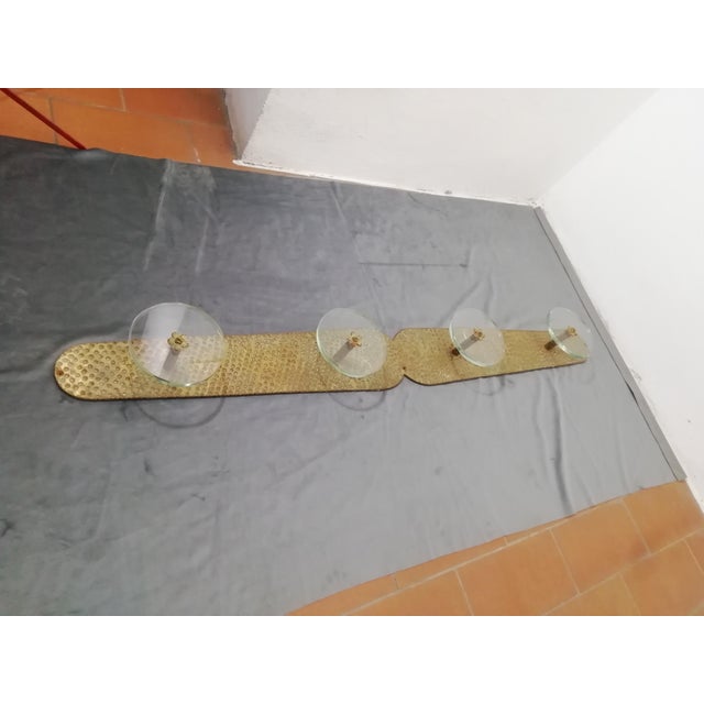 Brass and Glass Coat Rack by Carlo Scarpa for Fontana Arte, Italy, 1950s For Sale - Image 9 of 16