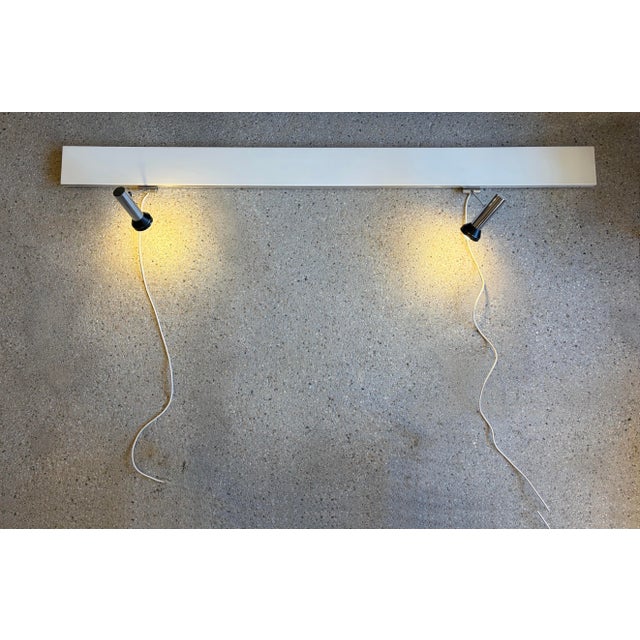 Black Space Age Wall Rail with Two Reading Lamp Spotlights from Staff Leuchten, 1970s For Sale - Image 8 of 8