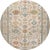 Beautiful Contemporary Sultanabad Rug, hand-knotted wool with an ivory field, tan frame, blue, rust and dark yellow...