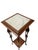 Art Nouveau Pedestal Plant Stand in Hand-Carved Beech & Marble, 1900s For Sale - Image 6 of 10